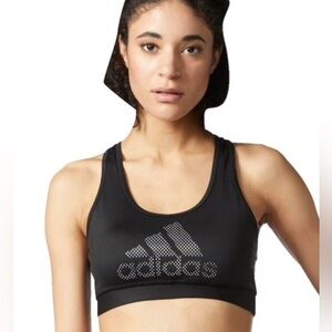 Adidas Women’s Techfit Climalite Holographic Logo Black Sports Bra! Size Large.